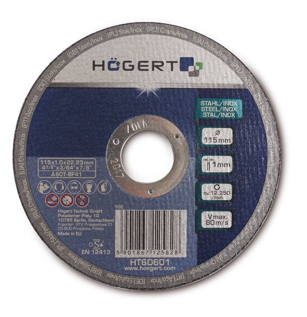 Hogert HT6D604 Tarcza korund 230mm do metalu/inoxu