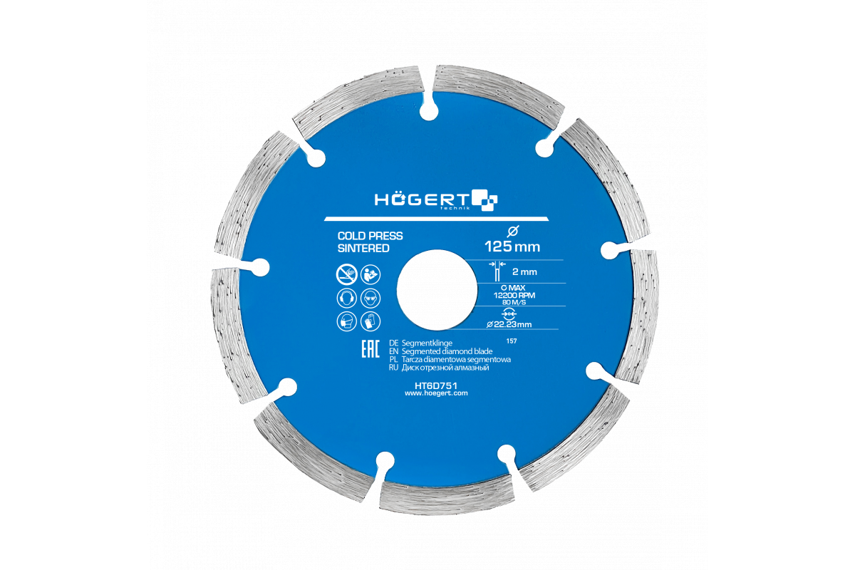 Hogert HT6D751 Tarcza segmentowa diamentowa 125 mm