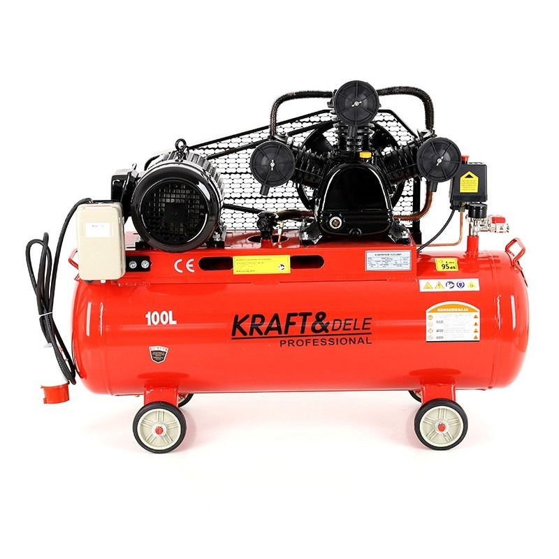 Kraft Dele KD405 Kompresor olejow 100L 3Tłoki 400V