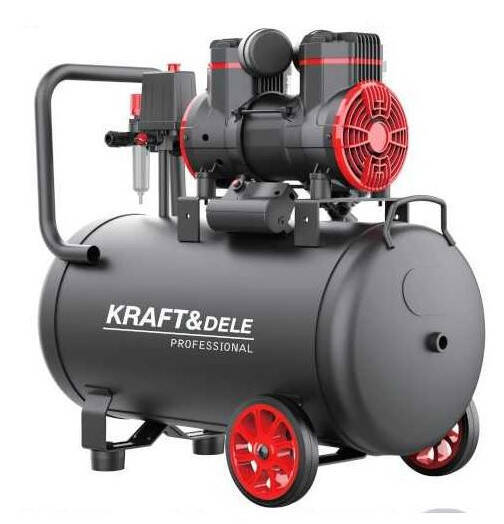 Krasft&Dele KD1391 Kompresor bezolejowy 50L/1500W