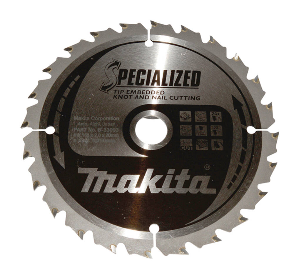 Makita B-33093 Tarcza tnąca T.C.T 165 x 20 mm 