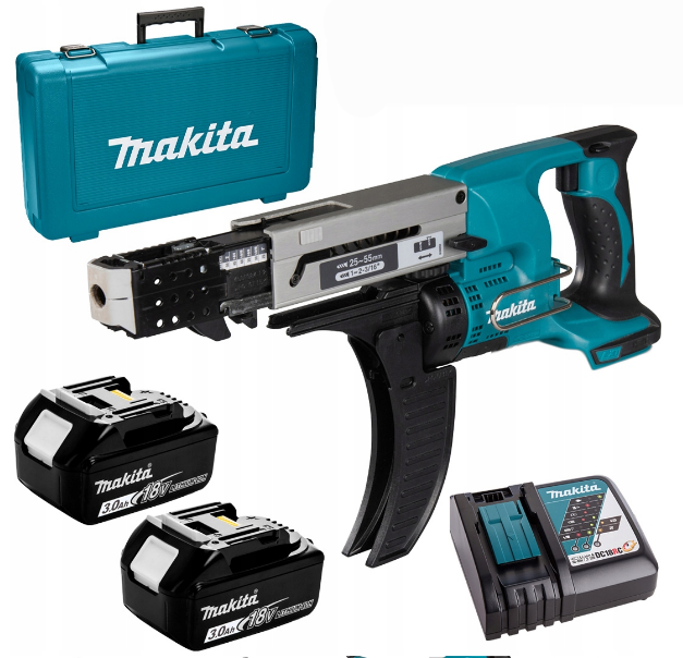 Makita DFR550RFE Wkrętarka z Magazynkiem 2xAku 3Ah