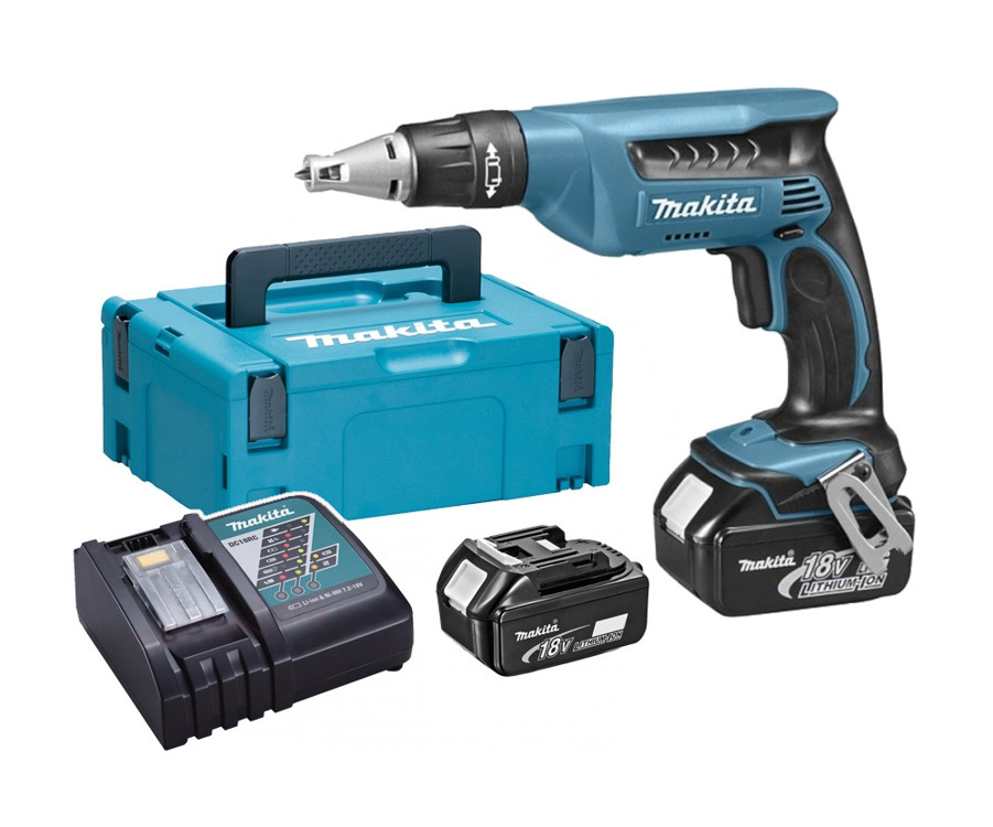 Makita DFS451RFJ Wkrętarka 2xAku Ładowarka Walizka