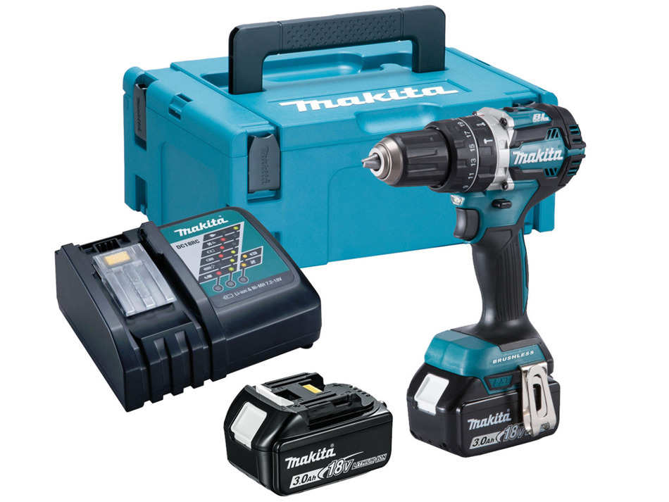 Makita DHP484RFJ Wiertarko-wkrętarka udar 54Nm 18V