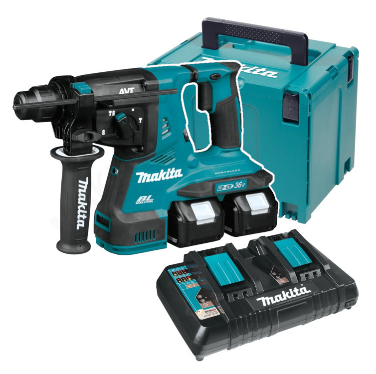 Makita DHR280PT2J Młotowiertarka akumulator. SDS+ 