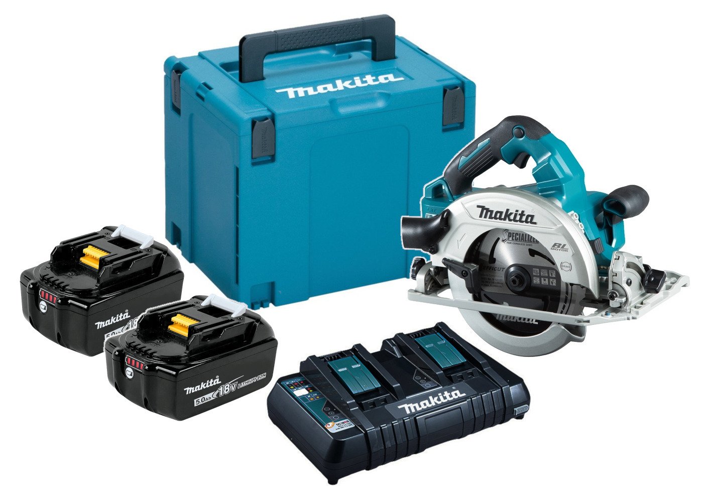 Makita DHS783T2JU Akumulatorowa pilarka tarczowa 