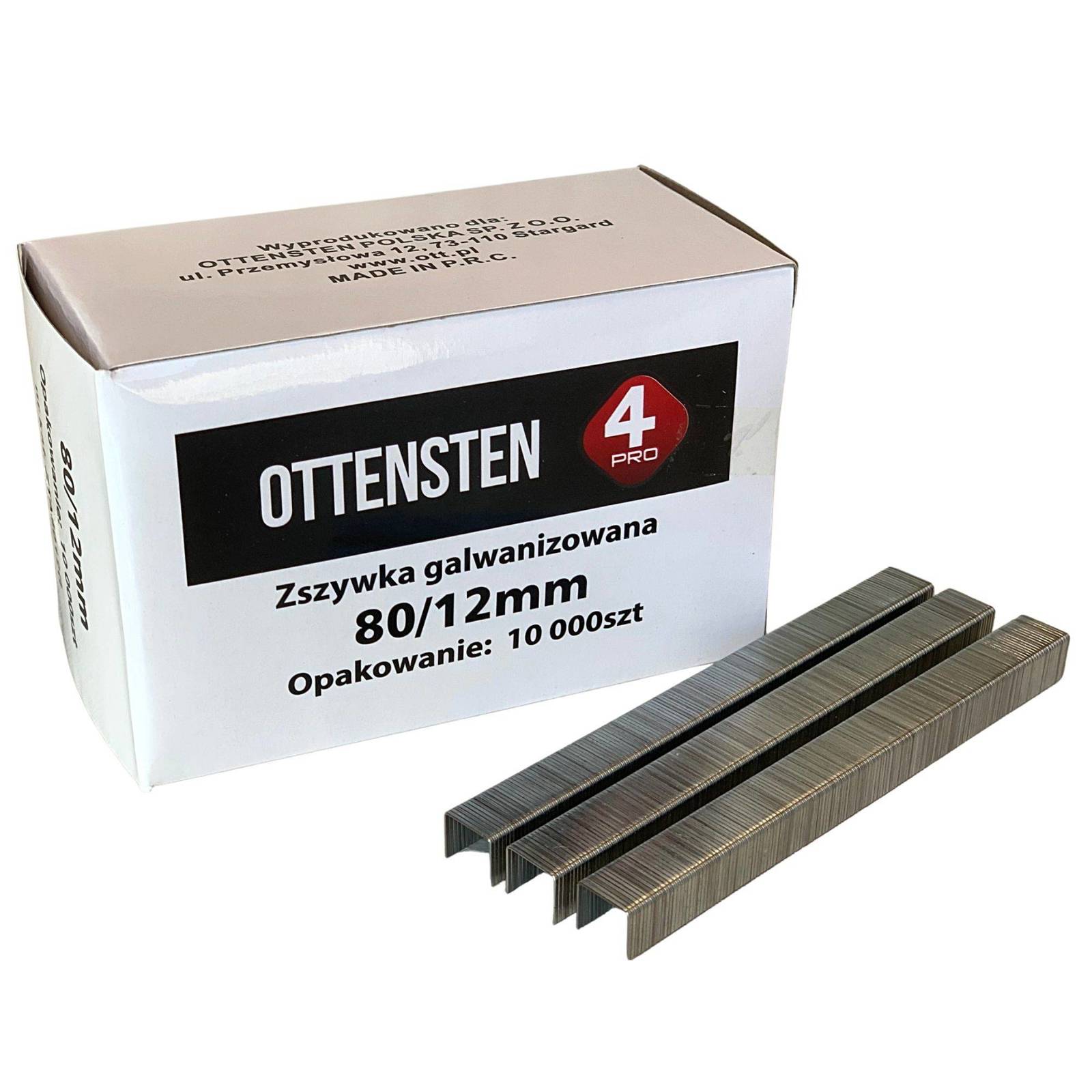 Ottensten ZSZYWKI TAPICERSKIE TYP80 12mm 10000 szt