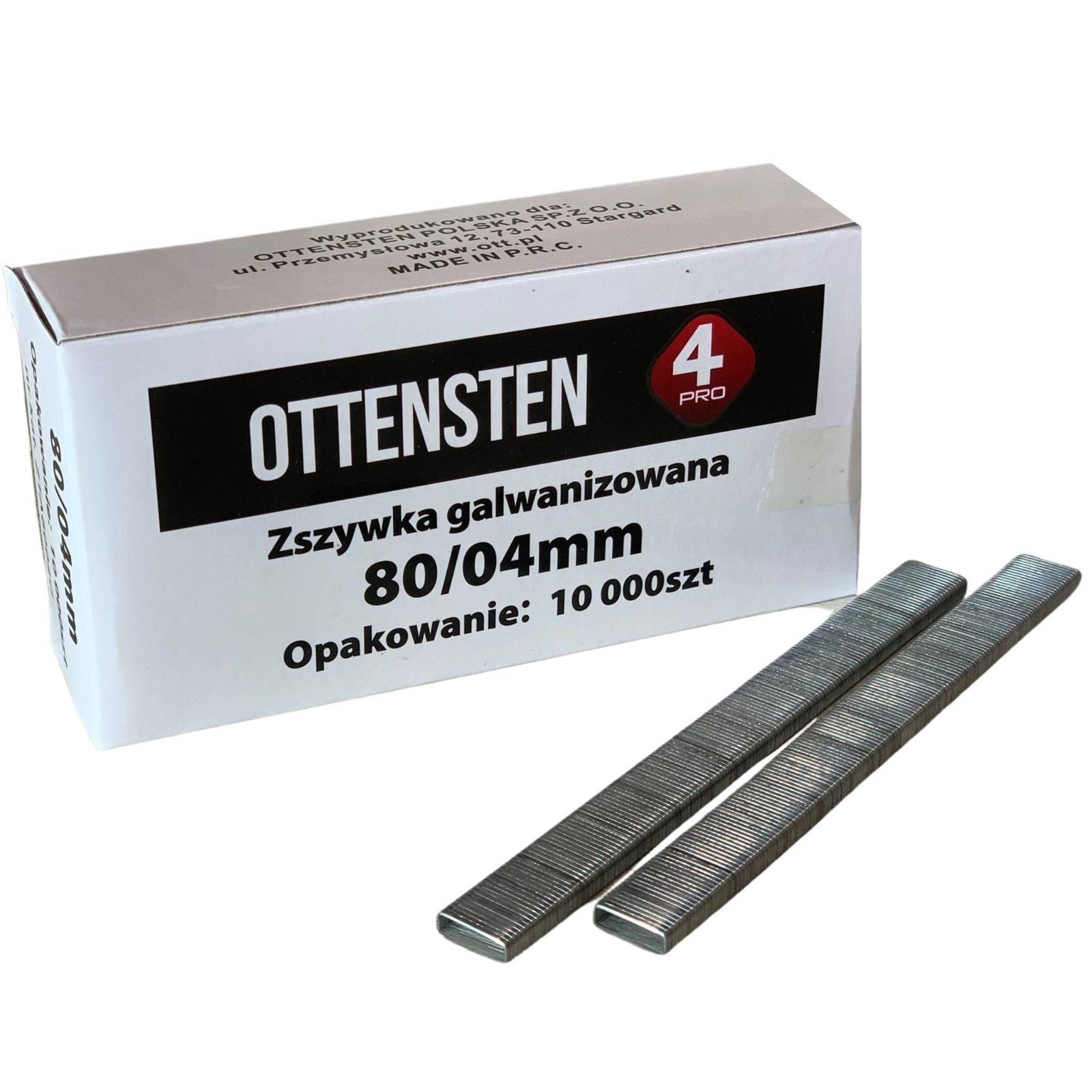 Ottensten ZSZYWKI TAPICERSKIE TYP80 4mm 10000 szt.