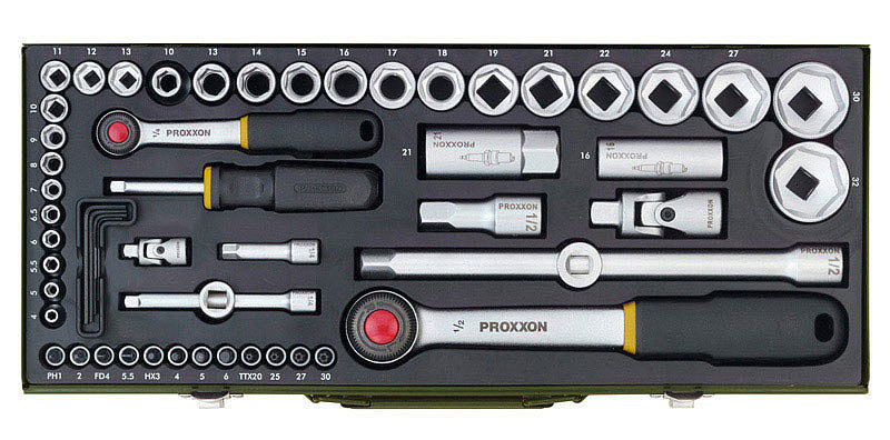 PROXXON PR23040 Zestaw kluczy nasadowych 56 szt