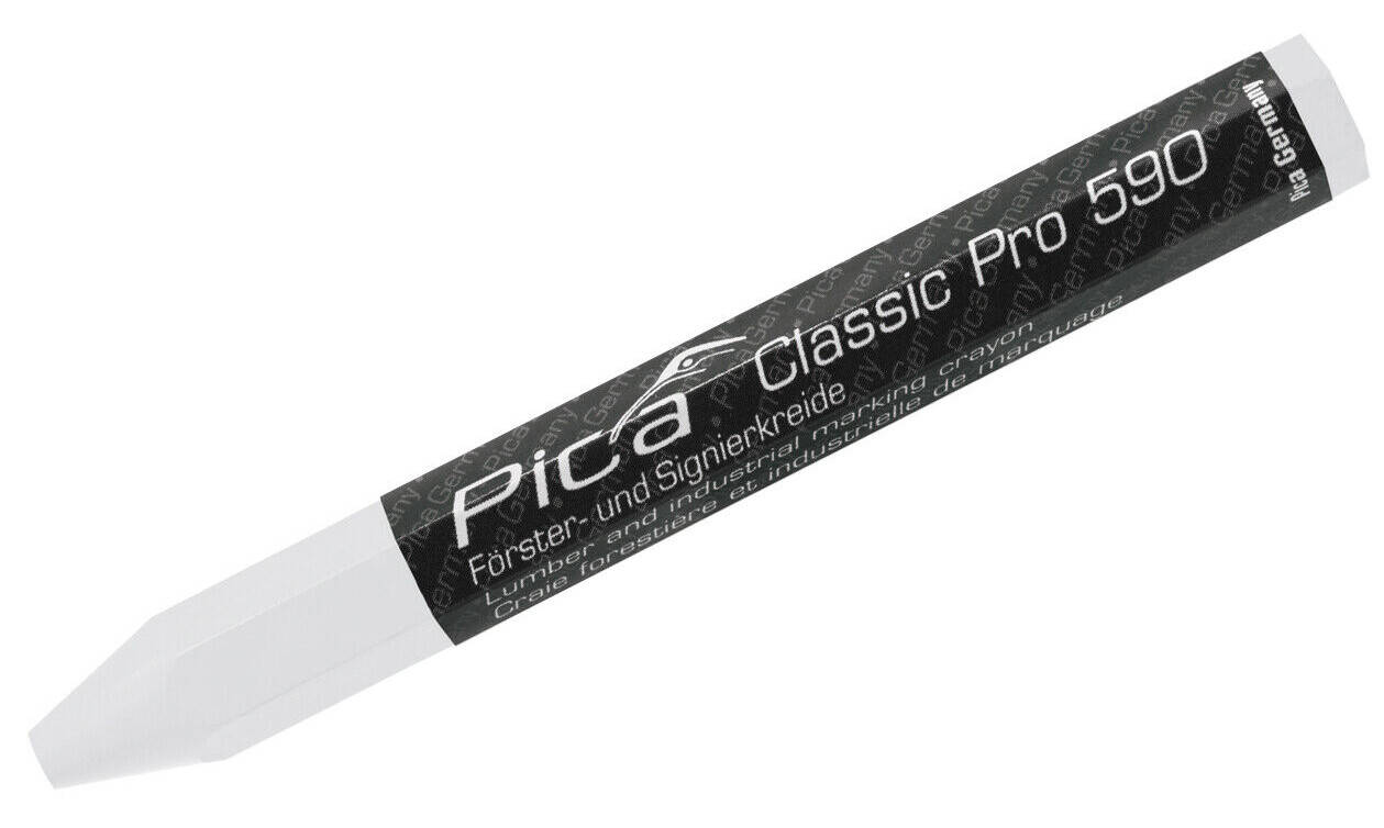 Pica 590/52 Pro Kreda woskowa budowlana biała