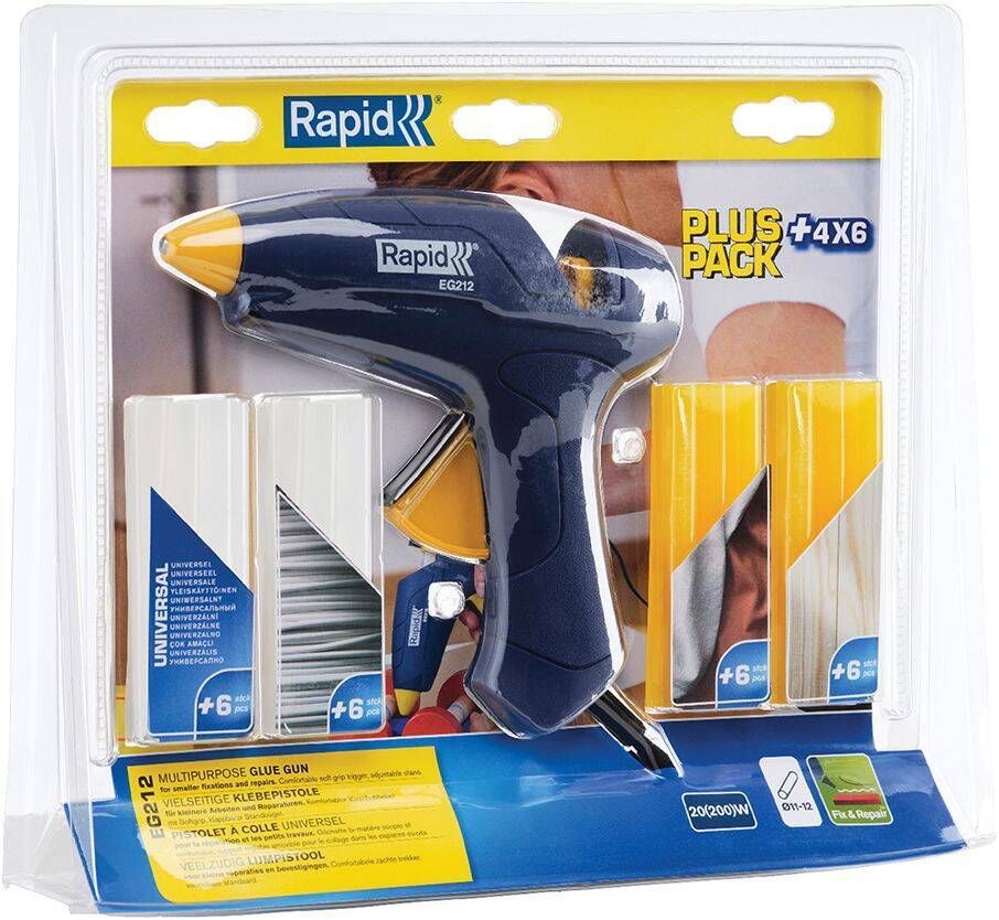 Rapid 5000530 Pistolet do kleju +4 typy kleju 200W