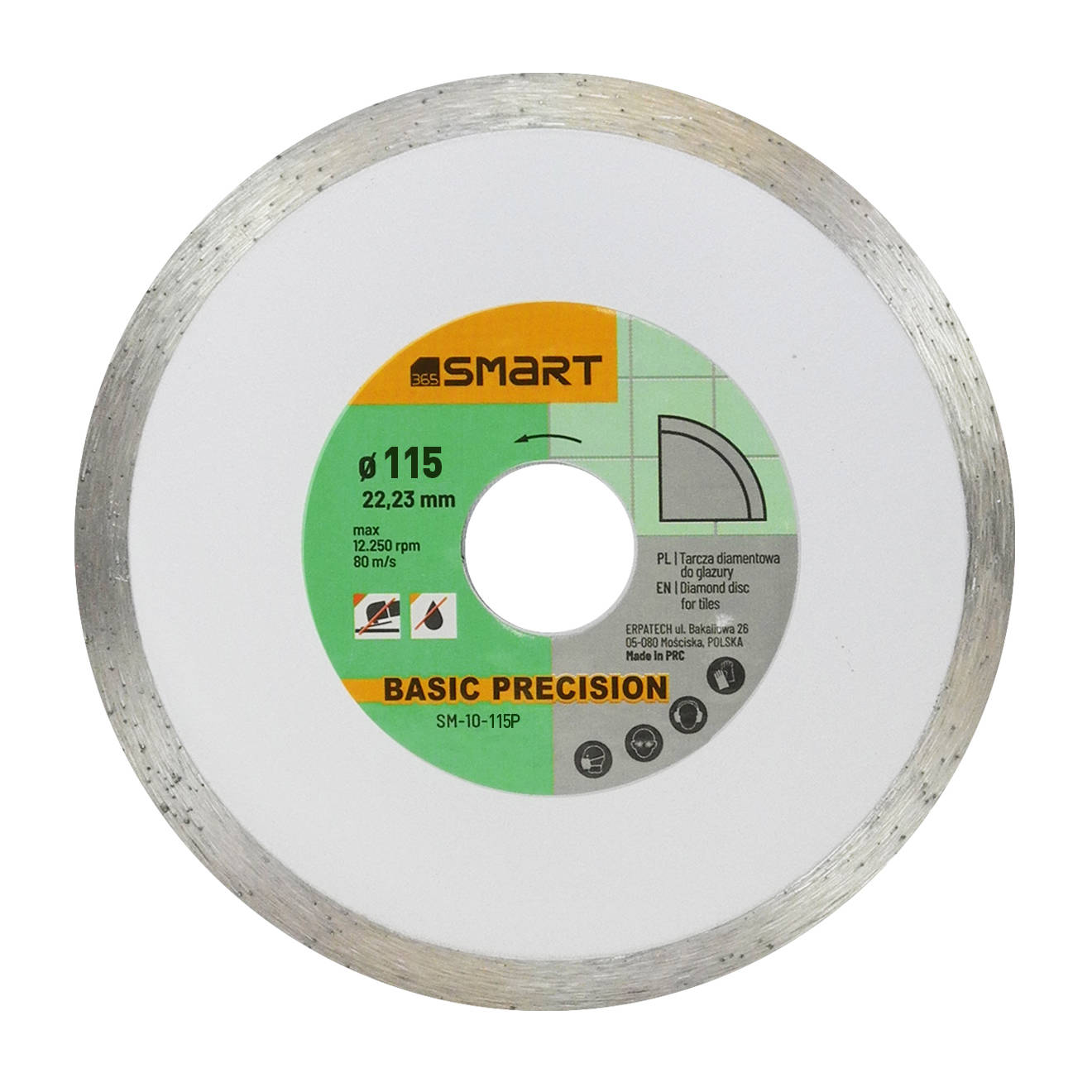 Smart SM-10-115P Tarcza diamentowa do cerami 115mm