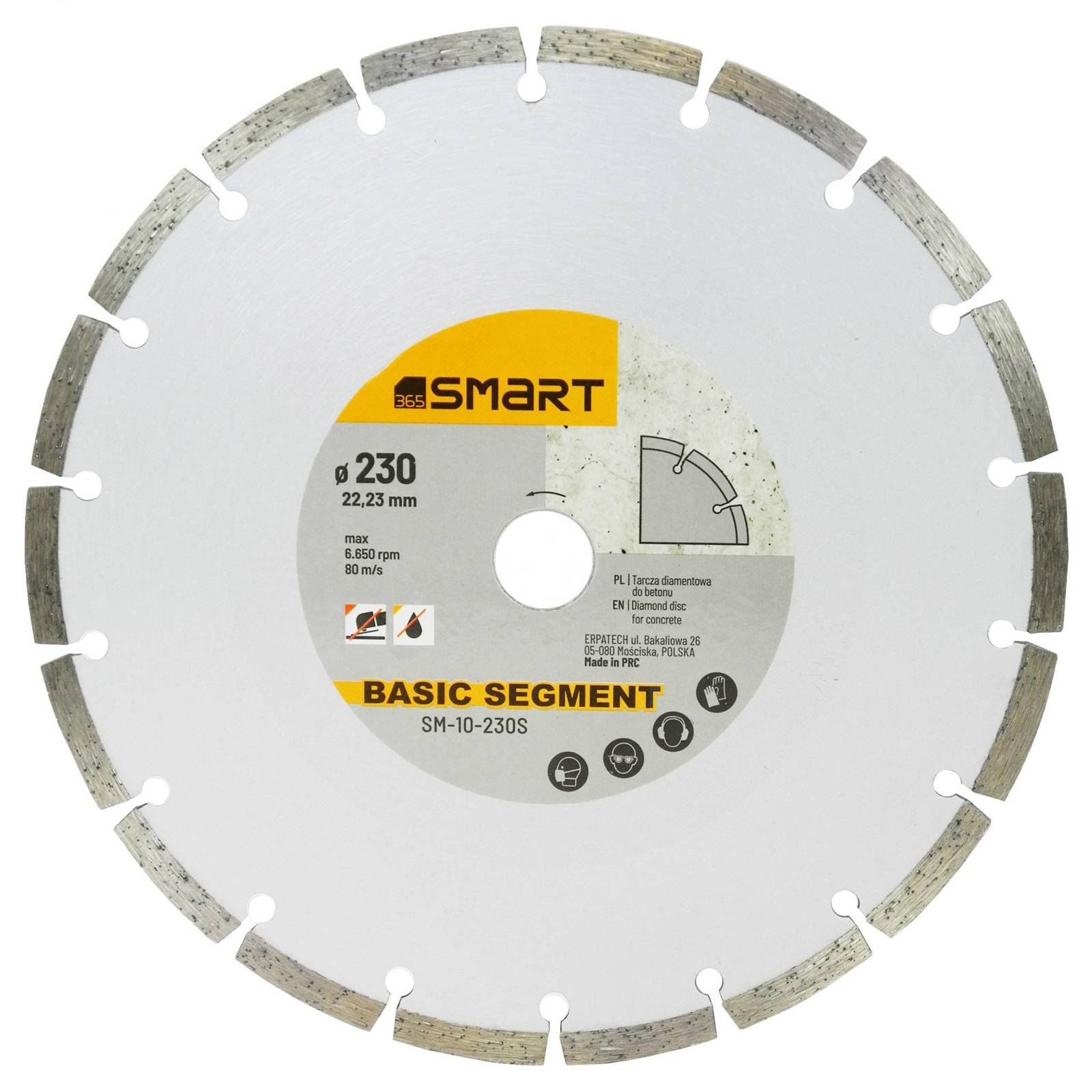 Smart SM-10-230S Tarcza diamentowa do betonu 230mm