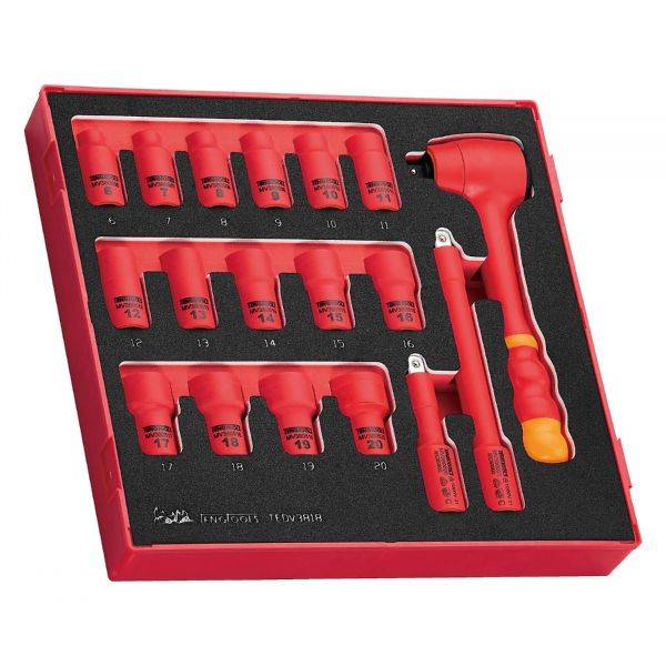 Teng Tools 285230108 Nasadki izolowane VDE 1000V