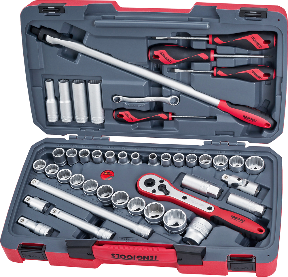 Teng Tools T1244 Zestaw narzędzi nasadowych 44 szt