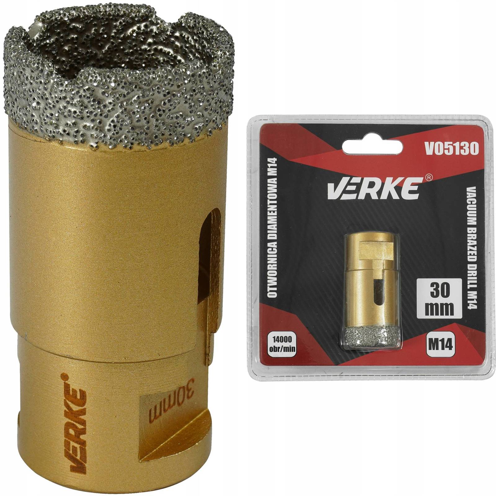 Verke V05130 Wiertło diamentowe otwornica 30mm