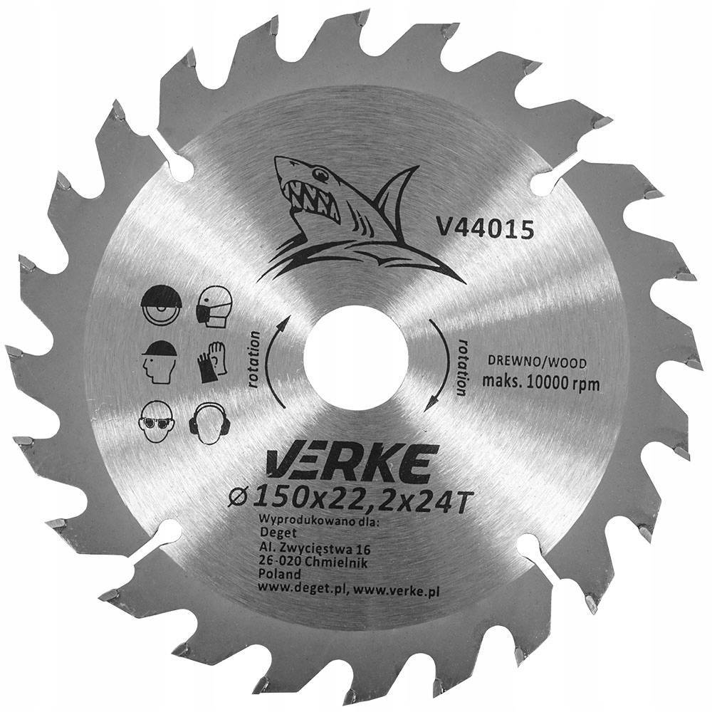 Verke V44015 Tarcza widiowa 150 mm 24T 22.2mm