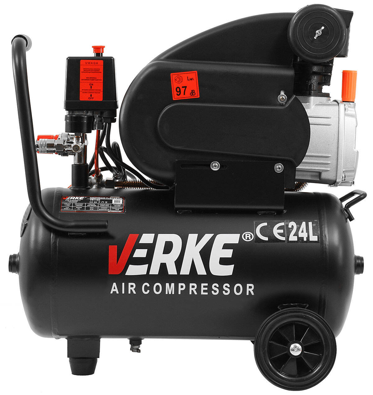 Verke V81102 Kompresor 24L FL-0,13/8 2HP 230V