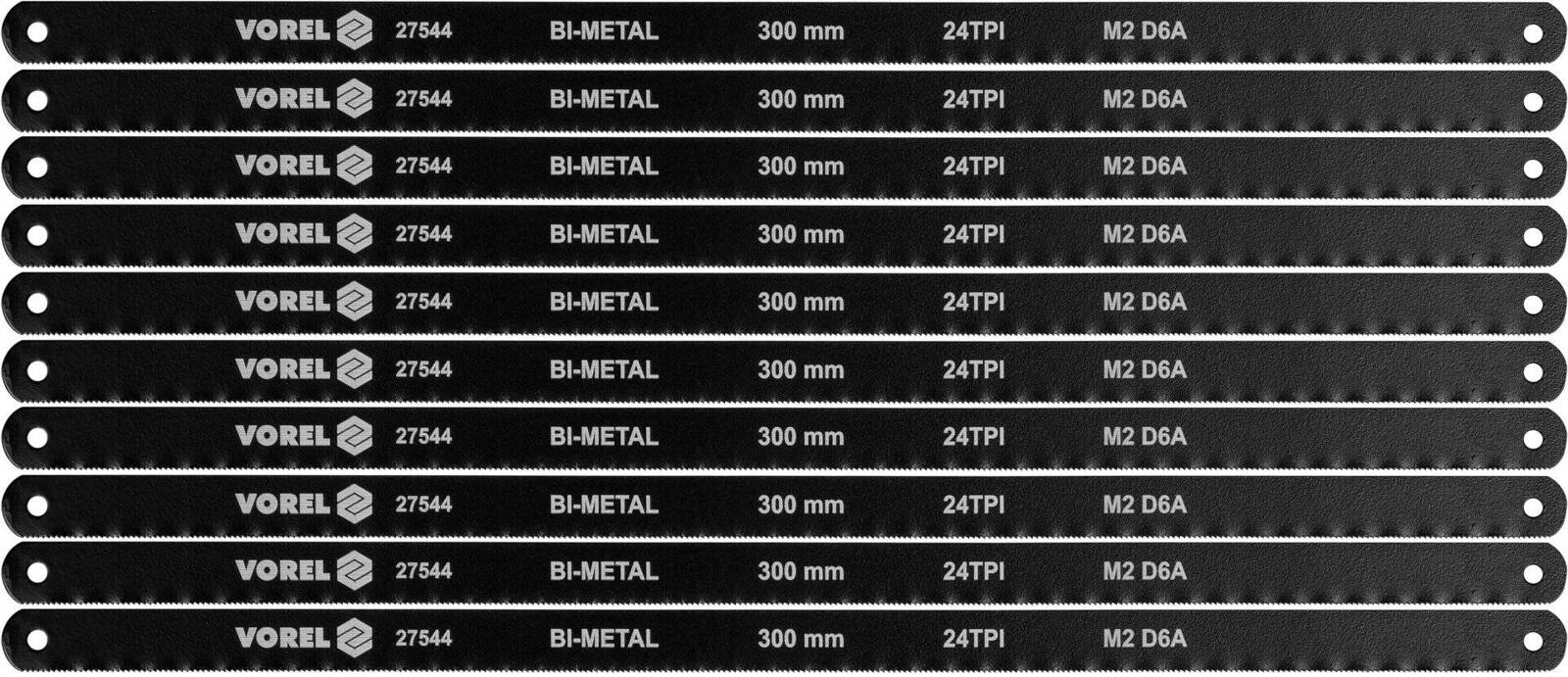 Vorel 27544 Brzeszczot bimetalowy, 10szt.