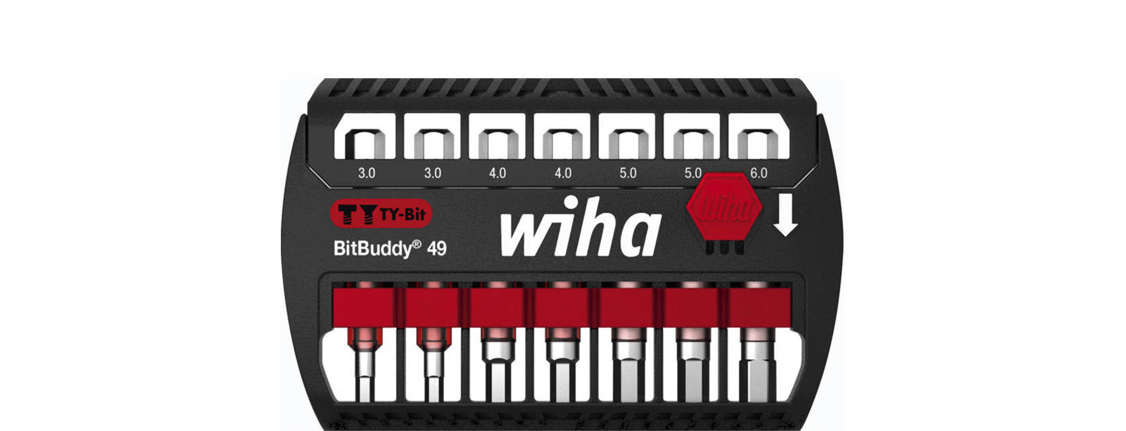 Wiha 42114 Bity Hex TY 49mm BitBuddy SW3-SW6 8cz.