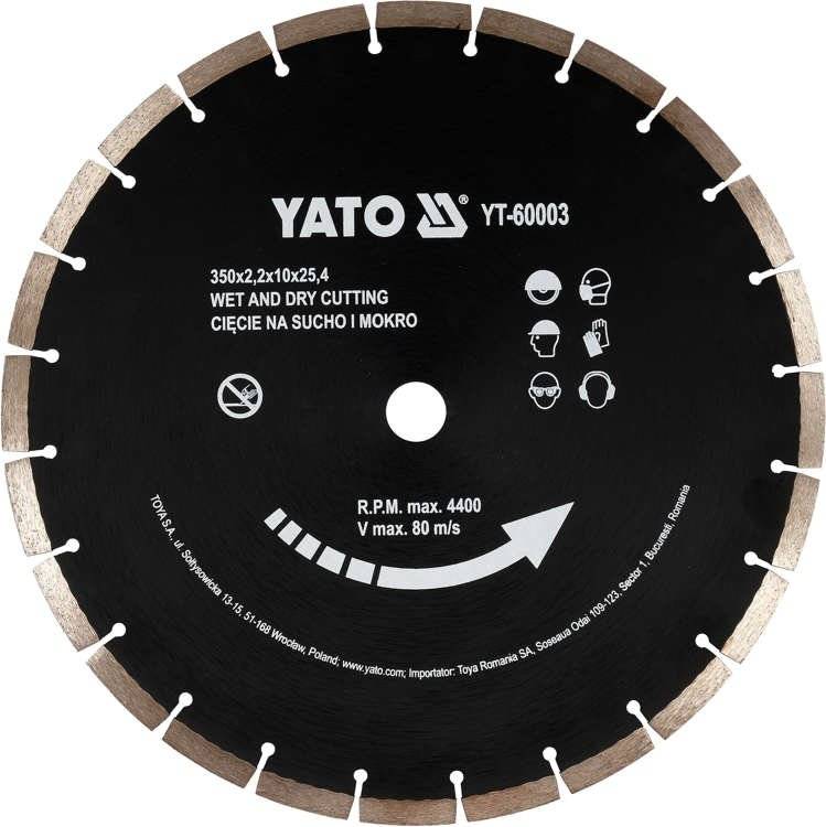 YATO YT-60003 Tarcza diamentowa do betonu 350x25,4