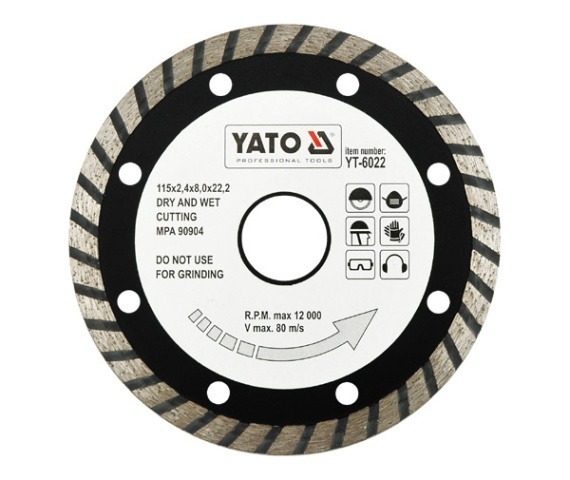 YATO YT-6022 TARCZA DIAMENTOWA SEGMENT TURBO 115MM