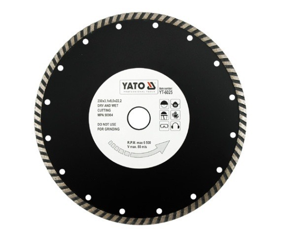 YATO YT-6025 TARCZA DIAMENTOWA SEGMENT TURBO 230MM