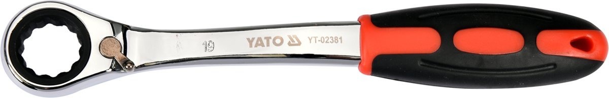 Yato YT-02381 Klucz oczkowy odgięty grzechotk 19mm