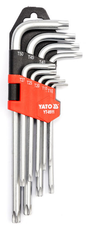 Yato YT-0511 Klucze imbusowe Torx T10-T50, 9 szt.