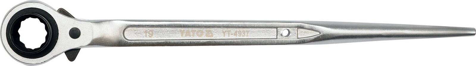 Yato YT-4937 Klucz nasadowy z grzechotką 19x22mm