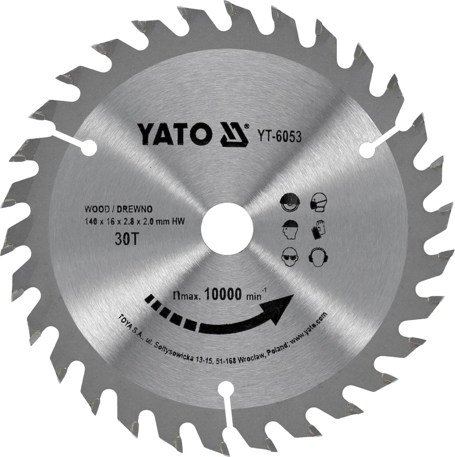 Yato YT-6053 Tarcza widiowa 140x30Tx16mm