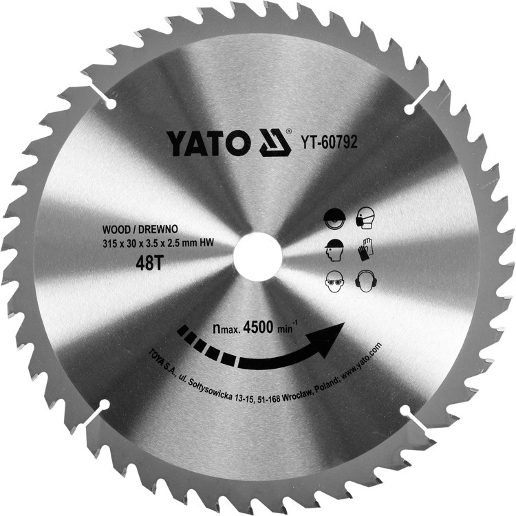 Yato YT-60792 Tarcza widiowa 315x48x30mm