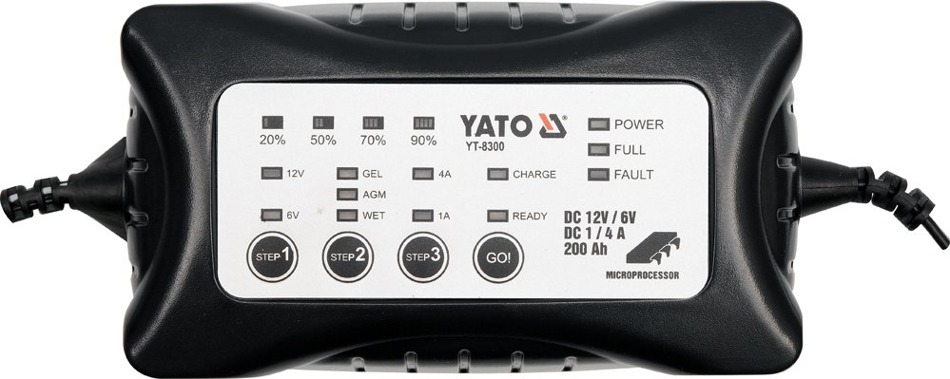 Yato YT-8300 Prostownik elektroniczny 12/6V 200Ah